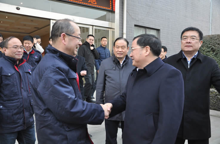 中央军民融合办常务副主任金壮龙一行来公司视察调研